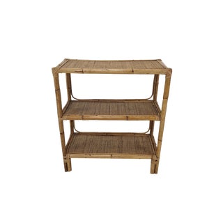 Italian Bamboo and Rattan Credenza, 1970s For Sale