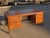 1950s Walnut and Cane Executive Desk by Edward Wormley for Dunbar Furniture For Sale - Image 12 of 17