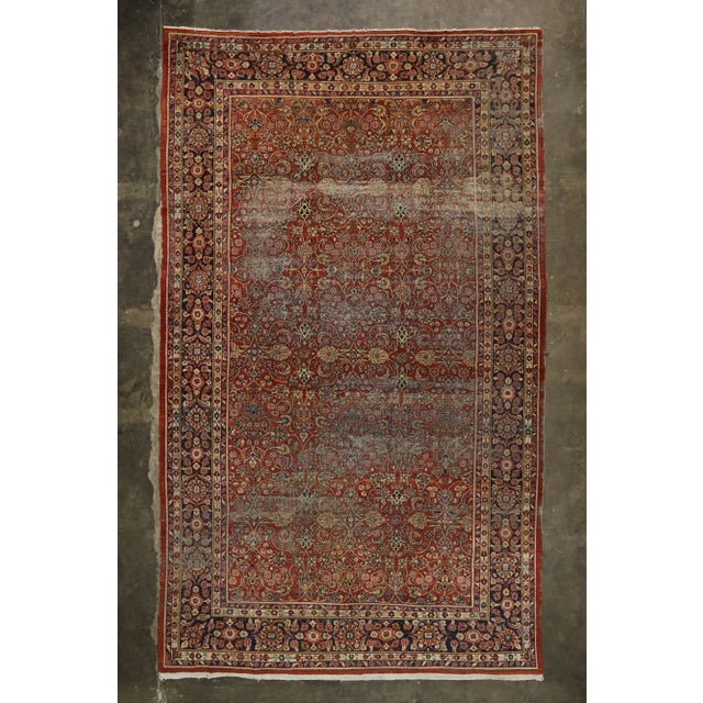 Antique Persian Mahal Rug, 12'00 X 20'04 For Sale - Image 9 of 10