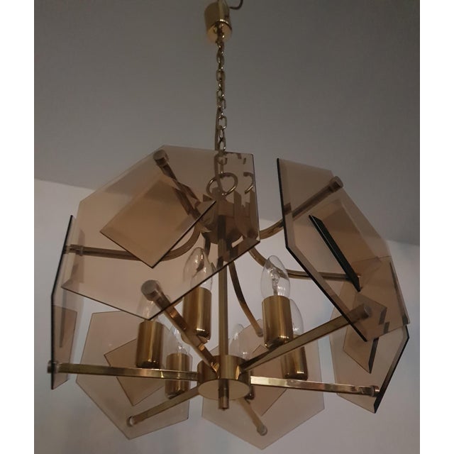 Mid-Century Modern Hollywood Regency Hanging Light, 1960s For Sale - Image 3 of 6
