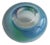 Turquoise Blue Paperweight by Edelmann For Sale
