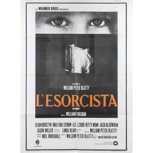 Paper Vintage Italian The Exorcist Poster, 1970s For Sale - Image 7 of 7