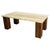 Mid-Century Modern French Travertine & Oak Coffee Table, 1960s For Sale - Image 11 of 11