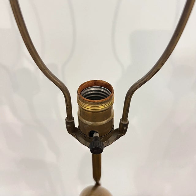 Mid Century Modern Carved Woman Figural Heifetz Table Lamp For Sale - Image 11 of 12