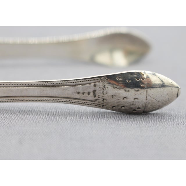 1798 London Sterling Silver Sugar Tongs by Peter & Ann Bateman For Sale - Image 4 of 7