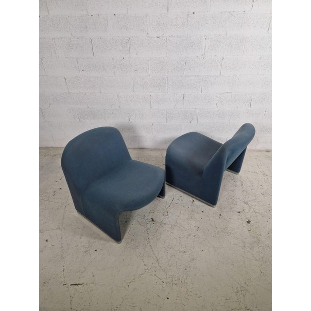 Powder Blue Alky Chairs attributed to Giancarlo Piretti for Anonima Castelli, 1970s, Set of 2 For Sale - Image 9 of 14