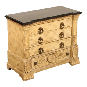 Italian Renaissance Style Tessellated Marble Top Commode