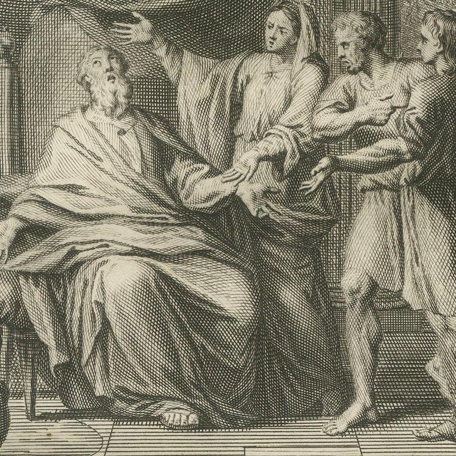 Pieter Mortier, Job Hears of His Losses and Job Visited by His Friends, 1700, Engraving For Sale - Image 4 of 12