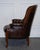 Set of Victorian Chesterfield Armchair and Ottoman in Dyed Leather For Sale - Image 10 of 18