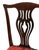 Early 21st Century Pair of Traditional Mahogany Finish Dining Chairs W/ Upholstered Seats For Sale - Image 5 of 5