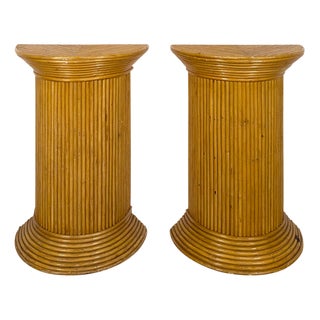 Split Bamboo Columns, Set of 2 For Sale