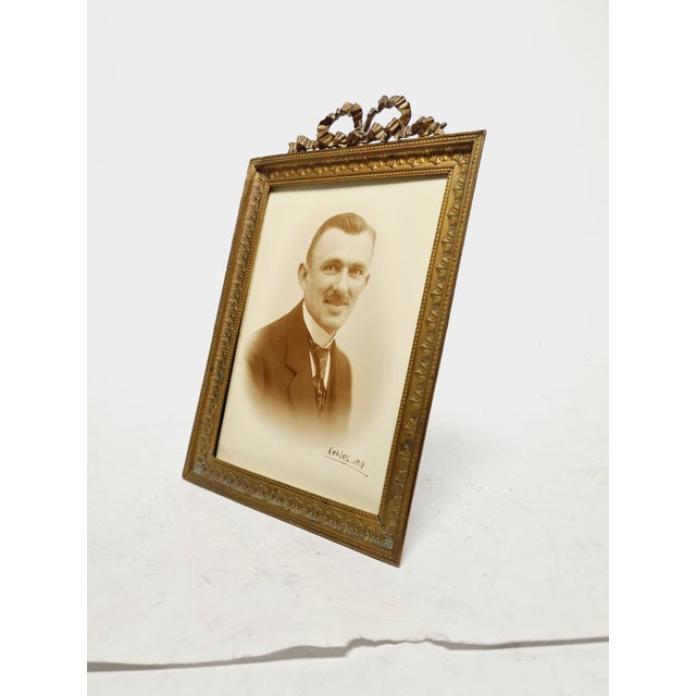 Goldenrod Antique Rococo Frame in Bronze, France, 1890s For Sale - Image 8 of 14