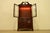 1940s Baker Furniture Style Georgian Carved Flame Mahogany Lighted Breakfront Bookcase Cabinet, Circa 1940s For Sale - Image 5 of 15