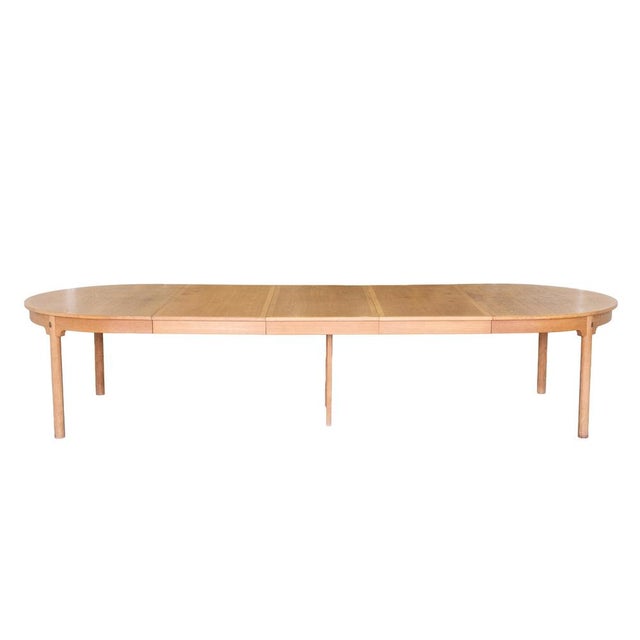 1960s Large Model 142 Dining Table in Oak by Børge Mogensen for Karl Andersson & Söner, 1960s For Sale - Image 5 of 18