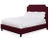 Modern Reagan King Bedframe, Wine Velvet For Sale - Image 3 of 4