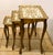 1970s Set of 3 Marked Florentine Giltwood Nesting, Stacking Tables Bohemian Chic, Italy For Sale - Image 9 of 18