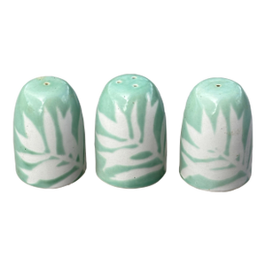 1950s Airbrushed Restaurant Ware Salt and Pepper Shakers- Set of 3