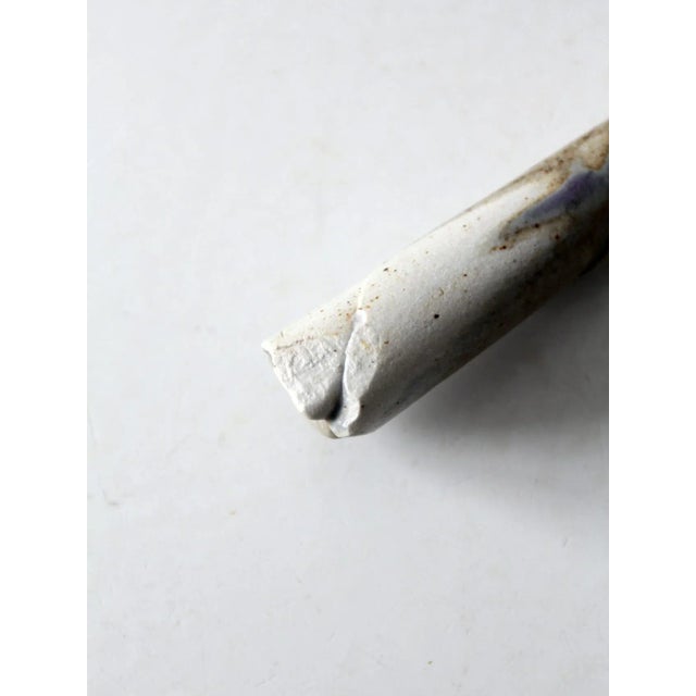 Gray Vintage Pottery Spoon For Sale - Image 8 of 10