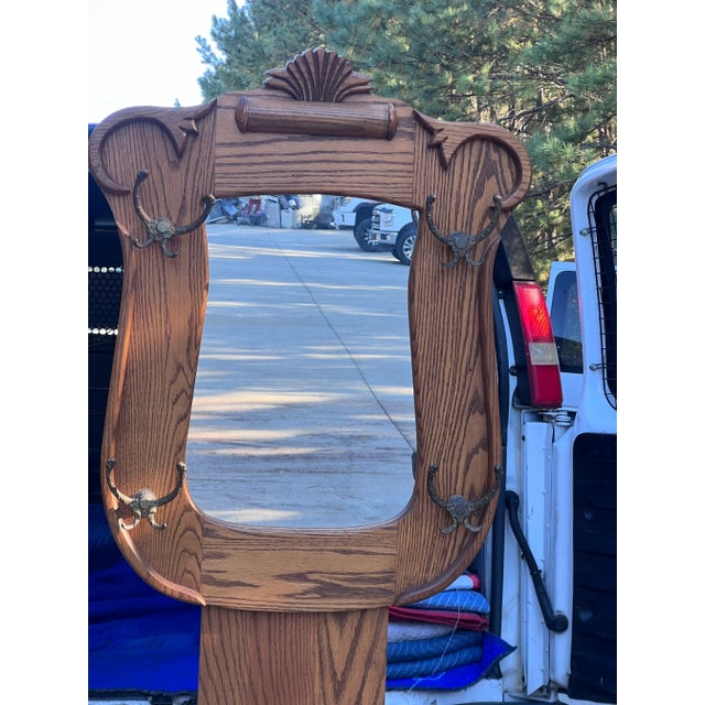 Vintage Wooden Hall Tree Chairish