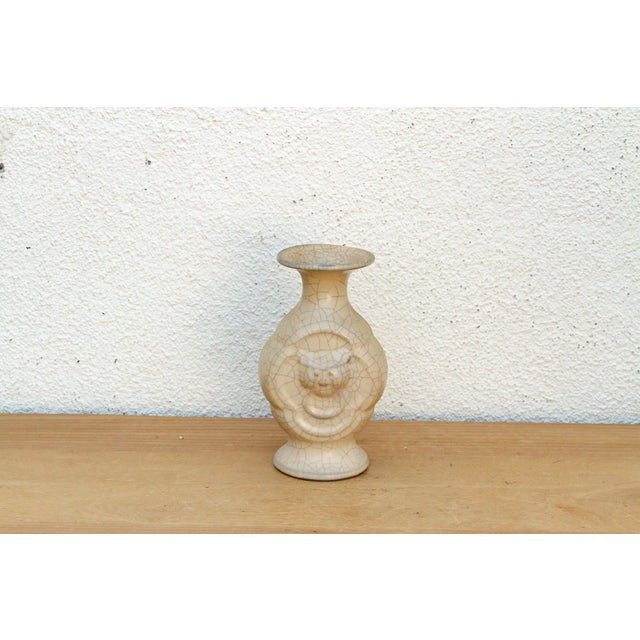 Traditional Ge-Style Stoneware Medallion Vase For Sale In Los Angeles - Image 6 of 7