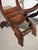 Antique Renaissance Revival Savonarola Chair in Hand-Carved Oak For Sale - Image 5 of 6