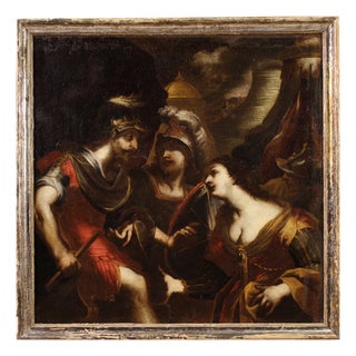 Dispute Between Agamemnon and Achilles Over Briseis, 1640, Oil on Canvas, Framed For Sale