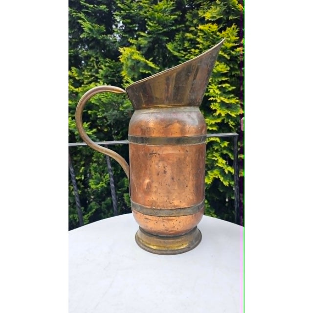 Vintage Brass and Copper Water Jug ​​for Umbrellas and Flowers, 1920s For Sale - Image 9 of 9