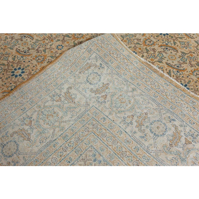 Persian Antique Persian Tabriz Hand Knotted Wool Rug For Sale - Image 3 of 8