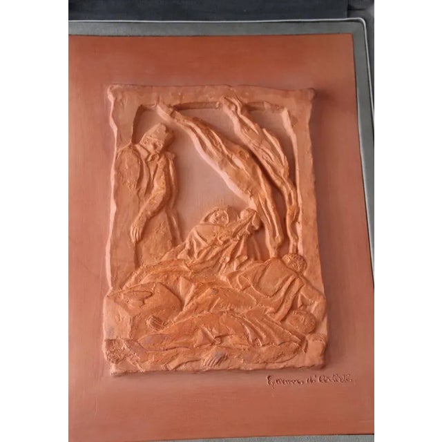 Antoine Bourdelle, Bas Relief Sculpture, 1890s, Terracotta For Sale - Image 5 of 9