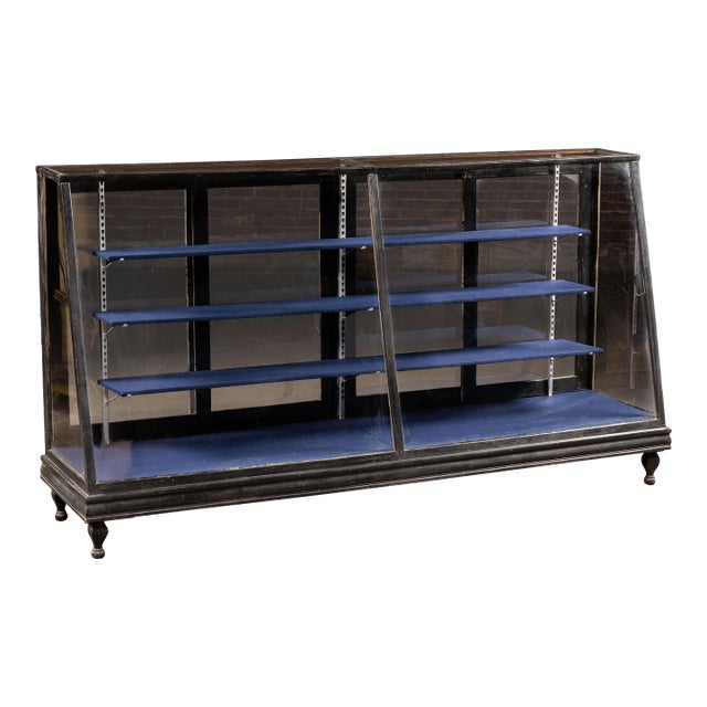 Early 20th Century Wood and Glass General Store Display Case For Sale