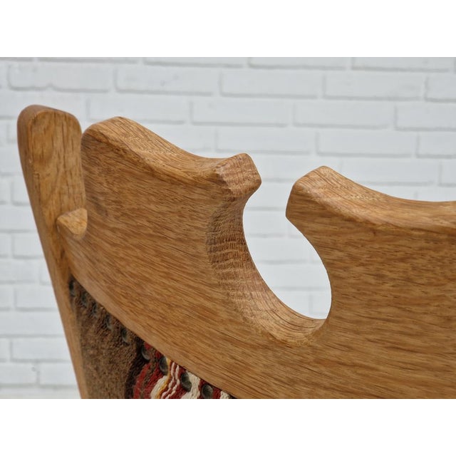 Danish Armchair in Oak Wood, 1960s For Sale - Image 9 of 18