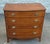 Mid 20th Century Federal Style Banded Mahogany Bow-Front Chest of Drawers For Sale - Image 4 of 12