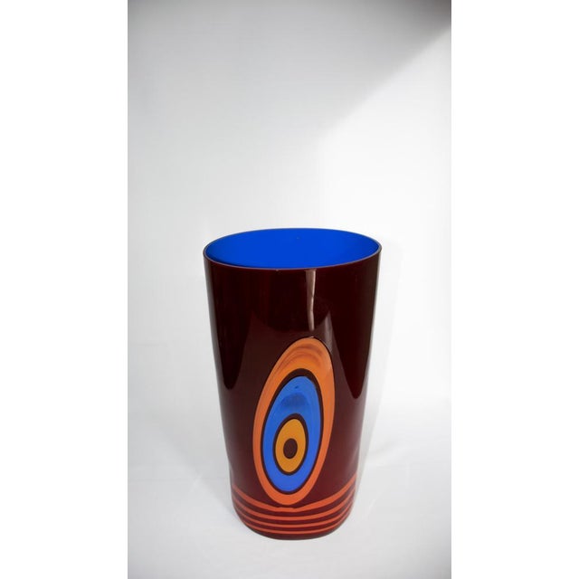 Outstanding Original vase Carlo Moretti , not signed. Inspired by the Venice Lagoon and the thousand refractions of sunset...