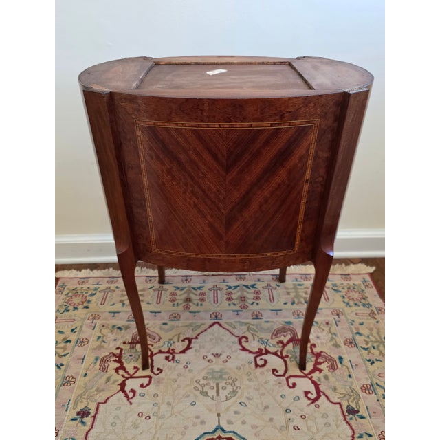 Wood Antique French Louis XI Bedside Commode For Sale - Image 7 of 11
