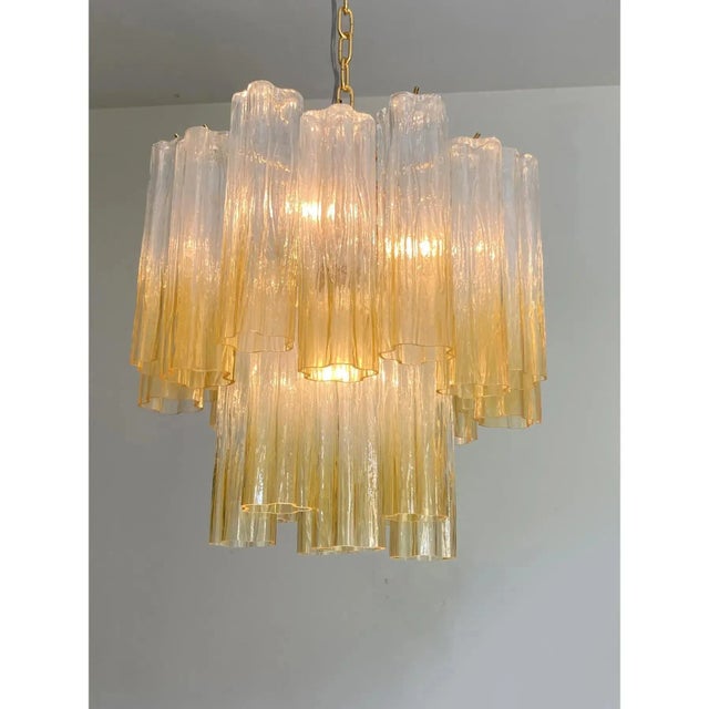 Murano Glass Chandelier in Venini Style by Simoeng for Simoeng For Sale - Image 8 of 11