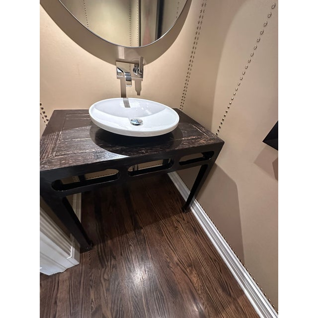 Asian Antique Table Base With Vessel Sink – Golden Triangle Chicago For Sale In Chicago - Image 6 of 7