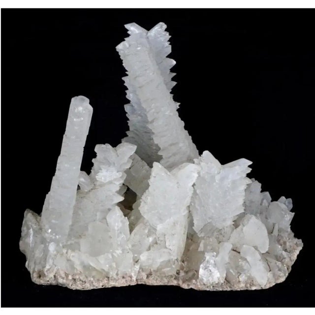 White Large Fishtail Selenite Crystal Formation Specimen For Sale - Image 8 of 12