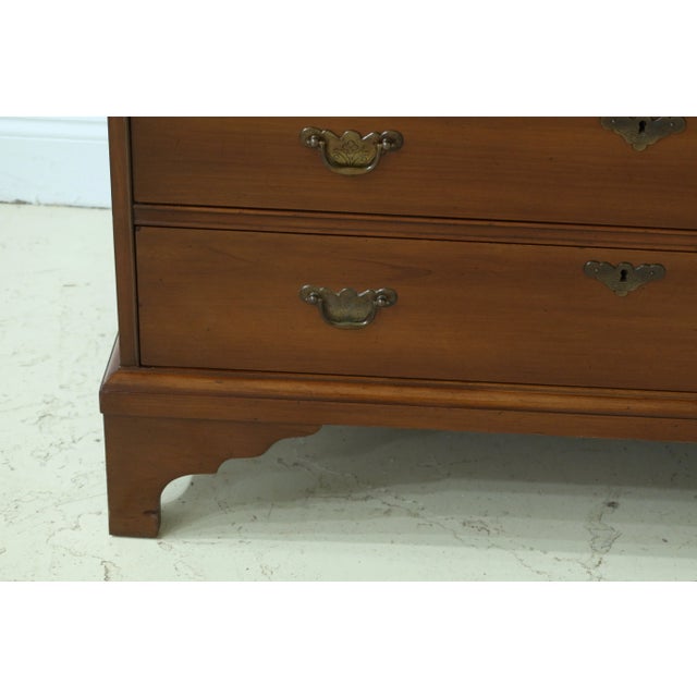 Traditional 1950s Colonial Edison Institute Inlaid Cherry Slant Front Desk For Sale - Image 3 of 13