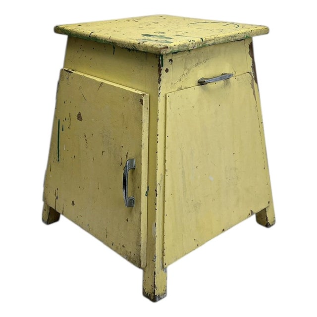 Pine Wood Side Table, 1940s For Sale