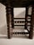 Antique Six-Legged Oak Console Table with Bobbin-Turned Legs and Stretchers attributed to Charles Dudouyt, 1940s For Sale - Image 4 of 11
