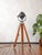Vintage Theater Lamp on Wooden Tripod Floor Lamp, 1960s For Sale - Image 15 of 15