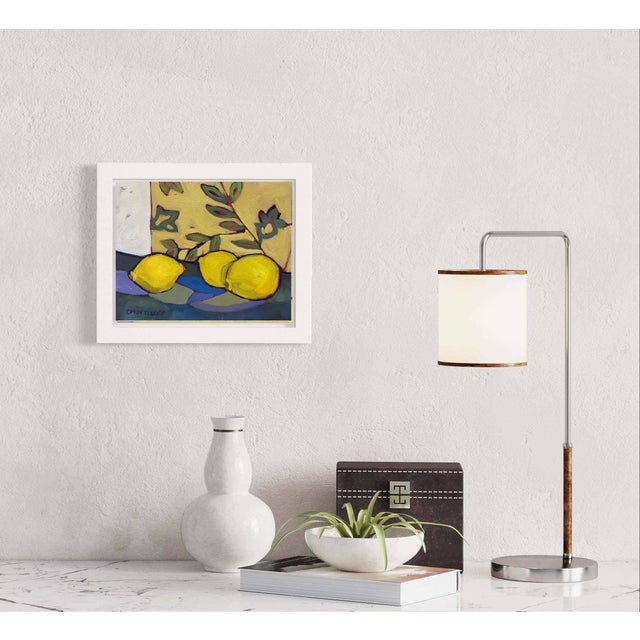 Painted in my New Jersey studio, *Citrus and Sunshine* is a contemporary still life that grew from an ongoing exploration...