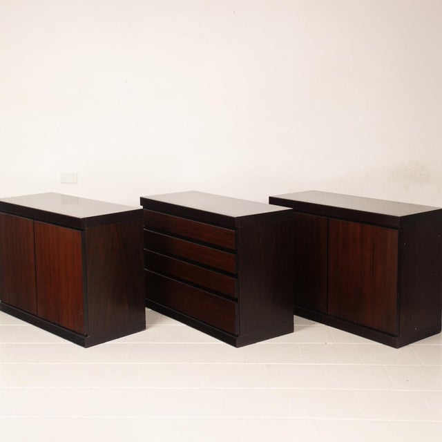 Mid-Century African Rosewood S11 Modular Sideboard by Angelo Mangiarotti, Italy, 1960s For Sale - Image 12 of 18