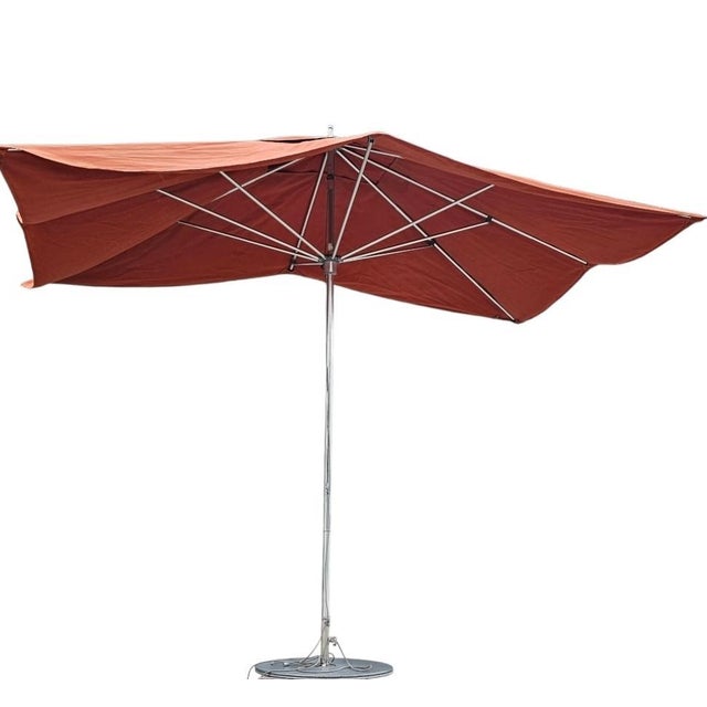 Tuuci Ocean Master Large Rectangular Umbrella With Stand For Sale - Image 10 of 18
