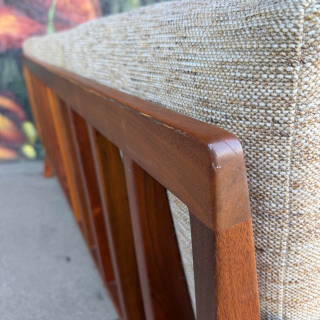American Studio Solid Walnut Arden Riddle Sofa Mid Century Modern For Sale - Image 11 of 12