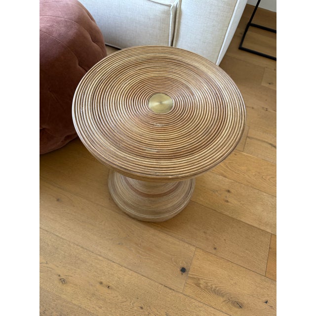 Contemporary Small Round Side Table by Arteriors For Sale - Image 3 of 3