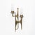 Pair of brutalist cast bronze wall lamps, maison arlus style, in the style of felix agostini. this wall lamp is in gilded...