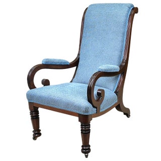 William Iv Mahogany Library Armchair, 1835 For Sale
