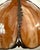 Mid 20th Century Mid 20th Century Amber Slag Glass Scalloped Pendant Lamp Shade For Sale - Image 5 of 10