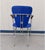 Arrben Set of 4 Vintage Arrben Italian Blue Leather Chrome Armchairs For Sale - Image 4 of 6